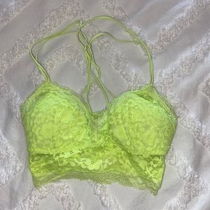 neon yellow bralette